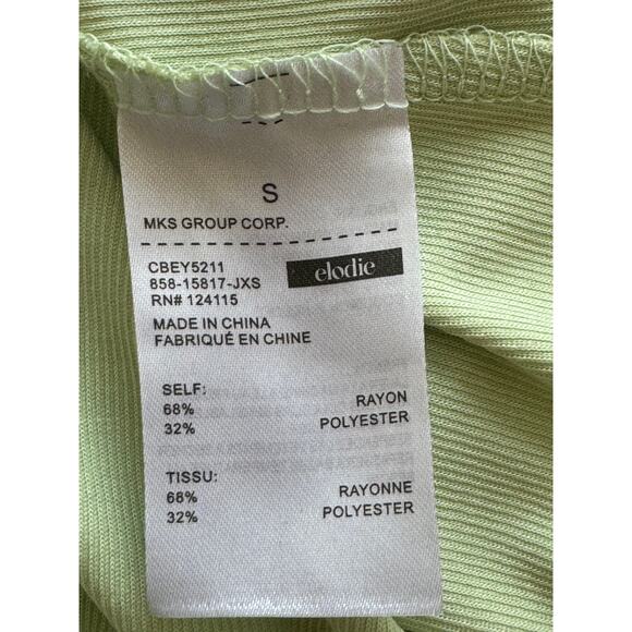 New  ~ ELODIE ~ Crewneck Rib Knit Bodysuit Size S FALL Layering ~ - Picture 7 of 7